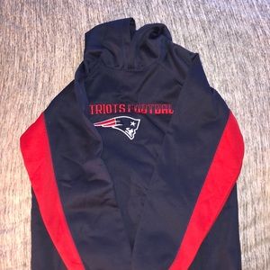 NFL OFFICIAL New England Patriots Navy Blue Hoodie